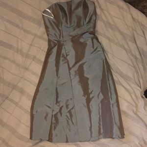 Strapless bridesmaid dress